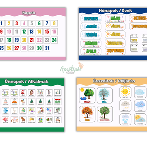 Öröknaptár gyerekeknek -  eseményekkel, ünnepekkel ;   Névre szóló öröknaptár - Gyereknaptár - művészet - grafika & illusztráció - digitális - Meska.hu