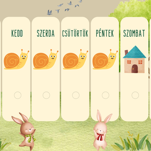 Bölcsis tervező / Ovis heti tervező / Heti tervező a legkisebbeknek, Művészet, Grafika & Illusztráció, Digitális, Fotó, grafika, rajz, illusztráció, MESKA