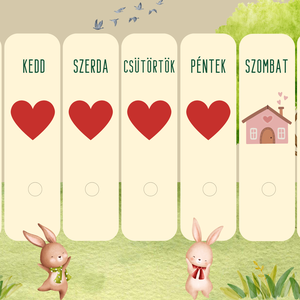 Bölcsis tervező / Ovis heti tervező / Heti tervező a legkisebbeknek - művészet - grafika & illusztráció - digitális - Meska.hu