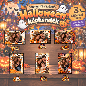 Személyre szabott Halloween képkeret � saját fotóval, 10�15 cm, nyomtatható - Meska.hu