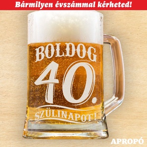 Boldog szülinapot szülinapi korsó gravírozva remek ajándék születésnapra, bármilyen évszámmal kérheted! - Meska.hu
