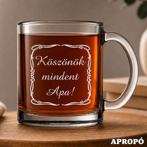 hőálló bögre apának gravírozva Köszönök mindent APA! felirattal, Otthon & Életmód, Konyhafelszerelés, tálalás, Tálalás, Bögre & Csésze, Üvegművészet, Gravírozás, pirográfia, hőálló bögre apának gravírozva Köszönök mindent APA! felirattal
hőálló gravírozott teás, tejeskávés..., MESKA