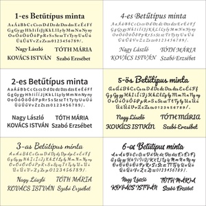 Gravírozott névtábla ajtóra, postaládára - Egyedi ajtótábla kültérre és beltérre (ajándék kétoldalú ragasztóval) - otthon & életmód - ház & kert - névtábla - Meska.hu