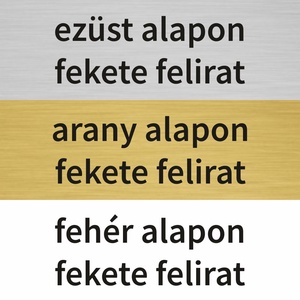 Gravírozott névtábla ajtóra, postaládára - Egyedi ajtótábla kültérre és beltérre (ajándék kétoldalú ragasztóval) - otthon & életmód - ház & kert - névtábla - Meska.hu