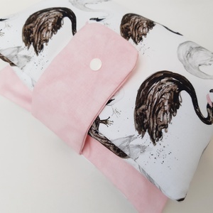 Hattyús, vízhatlan pelenkázó alátét patentos megkötővel - otthon & életmód - lakástextil - ágytakaró - Meska.hu