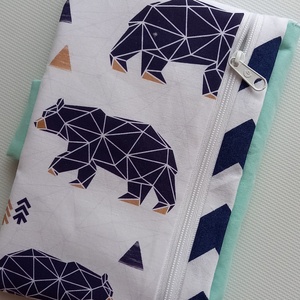 Jegesmaci- Babaváró szett, Pelenkatartó+ egészségügyi kiskönyv borító -  - Meska.hu