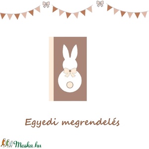 Egyedi rendelésem- VÁRANDÓS kis könyv borító -szürkével- Teljes névvel - Meska.hu