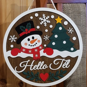 Hello Tél - Ajtódísz - Meska.hu