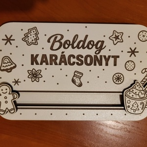 Karácsonyi pénzátadó - Boldog Karácsonyt! Mézi - Bögre - Meska.hu