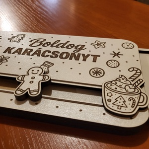 Karácsonyi pénzátadó - Boldog Karácsonyt! Mézi - Bögre - karácsony - karácsonyi ajándékozás - karácsonyi pénzátadó - Meska.hu
