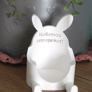 Húsvéti nyuszi tojás és telefontartó - ünnepi díszek, dekorációk - húsvéti díszek és dekorációk - húsvéti tojástartó - Meska.hu