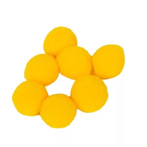 2 cm-es kashmir golyó 10 db-os kiszerelés - sárga, Kellékek & szerszámok, Dekorációs kellékek, Egyéb kellékek, , MESKA