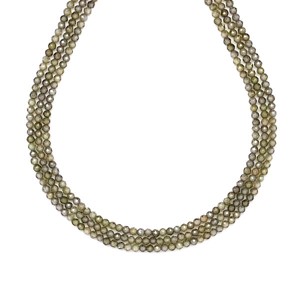 Cirkon fazettált szürke golyó 2mm  ékszerkészítő alapanyag (füzér), Kellékek & szerszámok, Ásvány alapanyag, Ásványfüzér, , MESKA