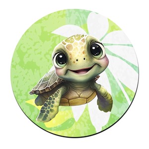 Pálmafás cuki teknős mintás bögre alátét, , , MESKA