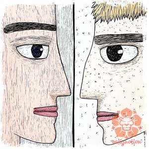 Szemtől szembe v2 - ruha & divat - férfi ruha - férfi pulóver - Meska.hu