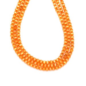 Üveg mona lisa szinezett világos narancs golyó 6mm ékszerkészítő alapanyag (füzér), Kellékek & szerszámok, Ásvány alapanyag, Ásványfüzér, , MESKA