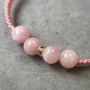 Barack jadeit makramé ásvány karkötő - Meska.hu