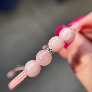 Barack jadeit makramé ásvány karkötő - ékszer - karkötő - fonott karkötő - Meska.hu