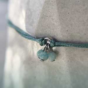 FINE LINE - egyensúly - minimalista amazonit karkötő - Meska.hu