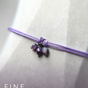 FINE LINE - bátorság - minimalista csaroit karkötő  - Meska.hu