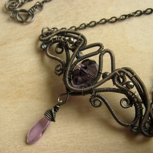 Elaine - viktoriánus nyakék - ékszer - nyaklánc - statement nyaklánc - Meska.hu