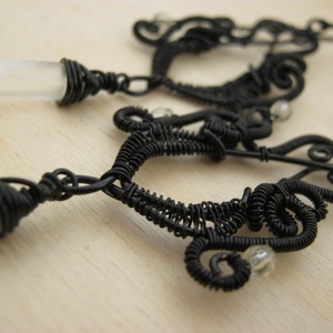 Eső az éjszakában - ékszer - fülbevaló - csillár fülbevaló - Meska.hu