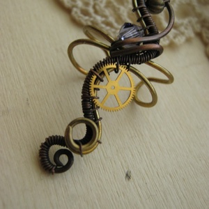Steampunk fülgyűrű - Alkonyat - ékszer - fülbevaló - fülgyűrű - Meska.hu