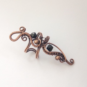 Sötételf fülgyűrű  - Meska.hu