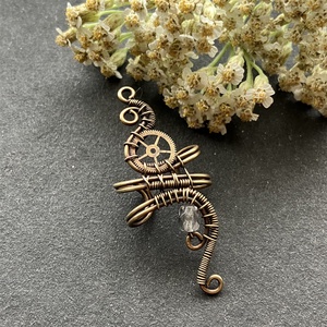 Steampunk sárgaréz szürke fülgyűrű, Ékszer, Fülbevaló, Fülgyűrű, Ékszerkészítés, Fémmegmunkálás, MESKA