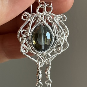 Bárónő-RENDELÉSRE - ékszer - fülbevaló - lógó fülbevaló - Meska.hu