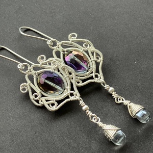 Bárónő-RENDELÉSRE - ékszer - fülbevaló - lógó fülbevaló - Meska.hu