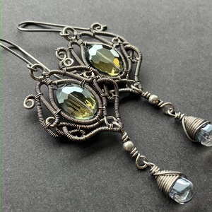 Bárónő-RENDELÉSRE - ékszer - fülbevaló - lógó fülbevaló - Meska.hu