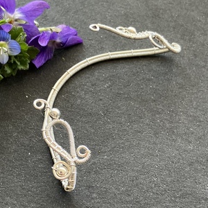 Ezüst fülékszer - ékszer - fülbevaló - fülékszer - Meska.hu