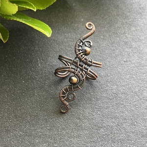 Réz fülgyűrű, Ékszer, Fülbevaló, Fülgyűrű, Ékszerkészítés, Fémmegmunkálás, MESKA