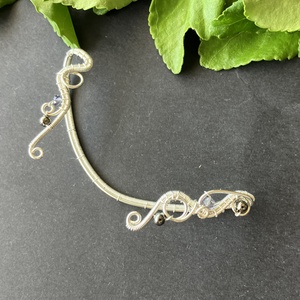 Ezüst iolit fülékszer - ékszer - fülbevaló - fülékszer - Meska.hu