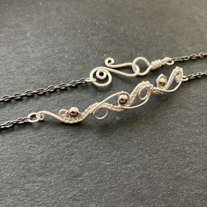 Ezüst nyaklánc, Ékszer, Nyaklánc, Nyakpánt, gallér, Ékszerkészítés, Fémmegmunkálás, MESKA