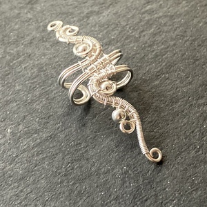 Ezüst nagy fülgyűrű, Ékszer, Fülbevaló, Fülgyűrű, Ékszerkészítés, Fémmegmunkálás, MESKA