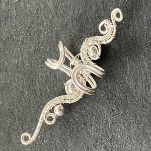 Ezüst nagy fülgyűrű - ékszer - fülbevaló - fülgyűrű - Meska.hu