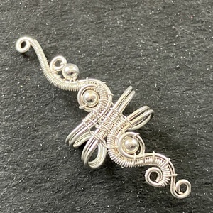 Ezüst nagy fülgyűrű - ékszer - fülbevaló - fülgyűrű - Meska.hu