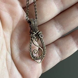 Sárgaréz medálos nyaklánc - ékszer - nyaklánc - medálos nyaklánc - Meska.hu