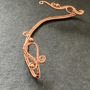 Réz nagy fülékszer, Ékszer, Fülbevaló, Fülékszer, Ékszerkészítés, Fémmegmunkálás, MESKA