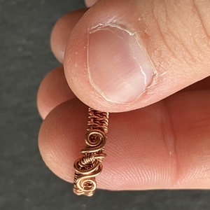 Réz gyűrű - ékszer - gyűrű - kerek gyűrű - Meska.hu