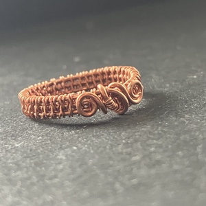 Réz gyűrű - ékszer - gyűrű - kerek gyűrű - Meska.hu