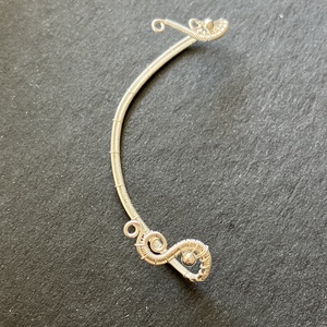 Ezüst alap fülékszer, Ékszer, Fülbevaló, Fülékszer, Fémmegmunkálás, Ékszerkészítés, MESKA