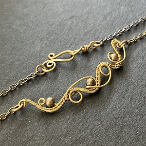 Sárgaréz nyakék, Ékszer, Nyaklánc, Nyakpánt, gallér, Ékszerkészítés, Fémmegmunkálás, MESKA