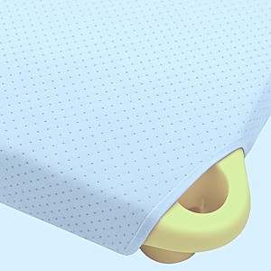 ovis pöttyös lepedő 58 x 133 világoskék - Meska.hu
