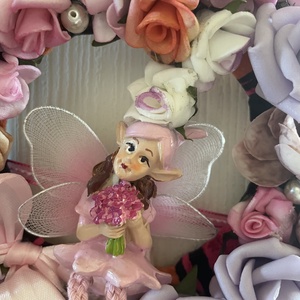 Tündéres vintage rózsás Ajtódísz - otthon & életmód - dekoráció - ajtó- és ablak dekoráció - ajtódísz & kopogtató - Meska.hu