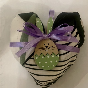 Húsvéti nyuszis szív párna , Otthon & Életmód, Lakástextil, Párna & Párnahuzat, Varrás, MESKA