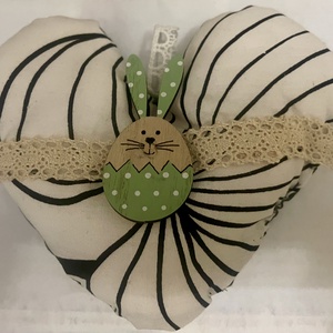 Húsvéti nyuszis szív párna , Otthon & Életmód, Lakástextil, Párna & Párnahuzat, Varrás, MESKA