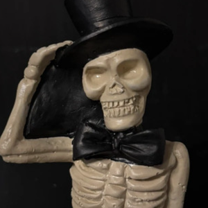 Halloween Fél csontváz Csonti cilinderben  - otthon & életmód - dekoráció - halloween - halloweeni figurák - Meska.hu